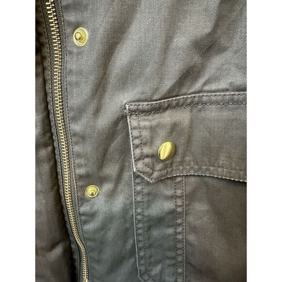 J. Crew Women’s Relaxed Boyfriend Field Jacket XS Cinch Waist Roll Up Cuffs - Picture 4 of 5